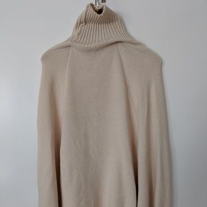 Cream Ivy turtleneck cape sweater